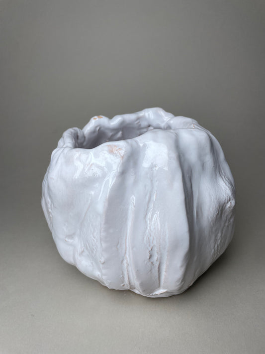 Glossy white large